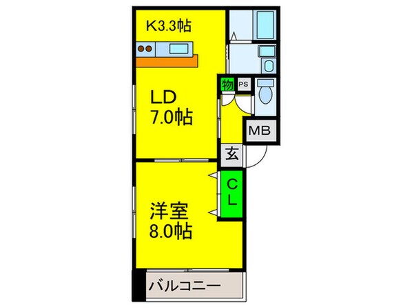 ジュノ－Ⅲの物件間取画像